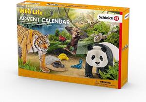 Schleich - Figure di animali, calendario dell'Avvento Wild Life 2017; 97433
