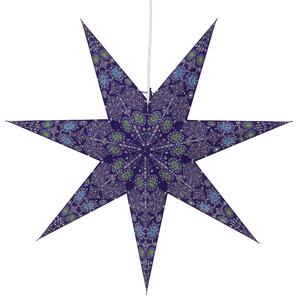 Stella di carta pieghevole illuminata dell'Avvento, stella di Natale 60 cm - Nina Violet, decorazione per finestre a stella