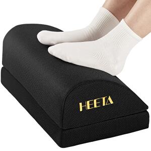 Supporto per i piedi da posizionare sotto la scrivania, design ergonomico - colore nero