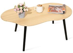 Tavolino da caffè in legno naturale, dal design irregolare