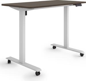 ESMART Germany ETX-121GE 120 x 60 cm Decorazione ebano Scrivania ergonomica in piedi/seduta su rotelle Regolabile elettricamente in altezza in modo continuo 78,5 - 128,5 cm 3x memoria Promemoria attività Avvio/arresto graduale