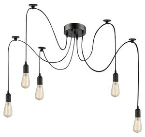 Lampada a sospensione, 5 pendenti, 2x 1,5m, 3x 2m, MARACANA