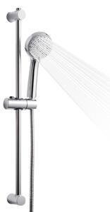 Set doccia RVS con soffione rotondo di grandi dimensioni