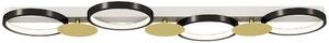 HOMCOM Lampada da soffitto a LED 38W 1500LM 3000K-6500K con 4 lampadine