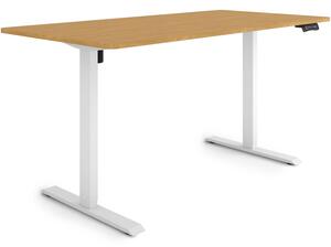 ESMART Germany ETX-121WBA 160 x 80 cm Decorazione in bambù Scrivania ergonomica sit-stand Regolabile elettricamente in altezza in modo continuo 73,5 - 123,5 cm 3x memoria Promemoria attività Avvio/arresto graduale Montaggio rapido