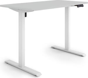 ESMART Germany ETX-121WG 120 x 60 cm Grigio chiaro Scrivania ergonomica sit-stand Regolabile elettricamente in altezza in modo continuo 73,5 - 123,5 cm 3x memoria Promemoria attività Soft-Start/Stop Montaggio rapido