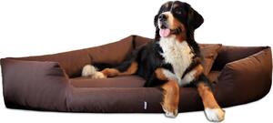 Tierlando® TRIVIA | Letto ortopedico angolare per cani letto in poliestere per cani letto a triangolo - Dimensioni: 100x100cm | Colore: 01 Brown