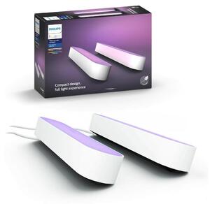 Philips - SET 2x Lampada da tavolo LED RGB dimmerabile Hue AMBIANCE LED/6W/230V bianca