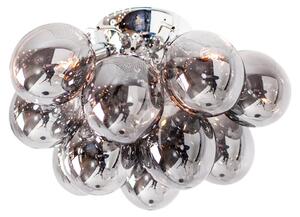 Lampada da soffitto Gross argento-smokey 3xG9x4W in vetro, dimensioni: 20x30x30 cm, IP20, By Rydens