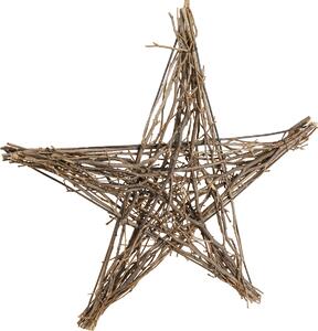 Ramoscelli di stella di Natale 50cm decorativi da appendere in legno rustico stile country