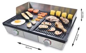 Griglia da tavolo SOLIS 2200 W 2 piastre antiaderenti 2 impostazioni separate della temperatura Si