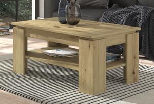 Tavolino "Selen" in rovere Artisan Tavolino con ripiano 100 x 60 cm