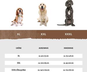 Lettino impermeabile per cani in pelle artificiale XXL - 120 x 100 cm | Natura