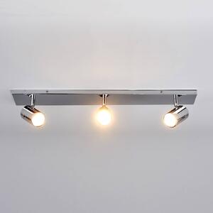 Plafoniera da bagno Lindby Dejan, 65 cm, 3 luci, cromo, IP44