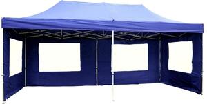 VCM PROFI | gazebo | dimensioni circa 3x6 m | telone idrorepellente in PE da 270 g/m² | tenda per feste con pannelli laterali | tenda da giardino