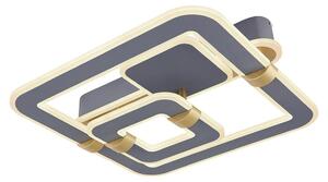Plafoniera a LED, telecomando dimmerabile, colore oro, L 50cm