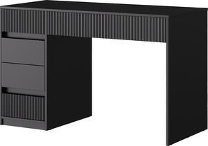 Scrivania Vicco Omira Nero 120 x 55 cm con 5 cassetti, Model 50582