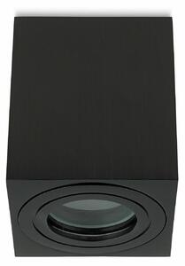 Sweet LED faretto da superficie bagno angolare GU10 alluminio nero IP44 faretto da superficie