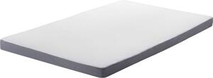 BELIANI Materasso in schiuma grigio con bianco 90 x 200 cm Materasso viscoelastico per bambini di media durezza