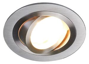 Arcchio spot da incasso a soffitto Sophia, alluminio, rotondo