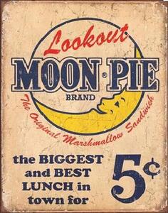 Cartello in metallo Moon Pie - Best lunch, (31.5 x 40 cm)