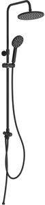 Il set doccia e soffione Aurlane Black Moments è dotato di una barra doccia regolabile in altezza (lunghezza 72,5 cm). Un soffione e un