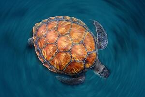 Fotografia artistica Spin Turtle, Sergi Garcia, (40 x 26.7 cm)