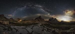 Fotografia artistica Galaxy Dolomites, Ivan Pedretti, (50 x 23.2 cm)