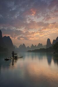 Fotografia Li River Sunrise, Yan Zhang, (26.7 x 40 cm)