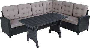 Tectake® Rattan Lounge Catania per 6 persone resistente