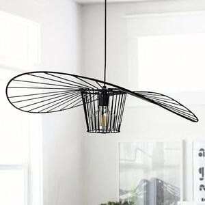 Lampada a sospensione I Bamyum Lampada Genova I 70 cm Paralume Vertigo Nessun poliuretano Nessuna fibra di vetro, Nero Moderno Lampada a sospensione Vertigo