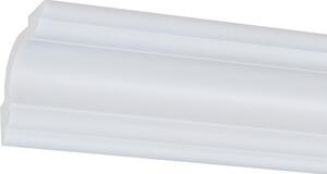 PROVISTON Modanatura per stucco 20 x 71 x 2000 mm Modanatura moderna per il soffitto Profilo classico Modanatura per soffitto di alta qualità Plastica Bianca Impermeabile, robusta e duratura