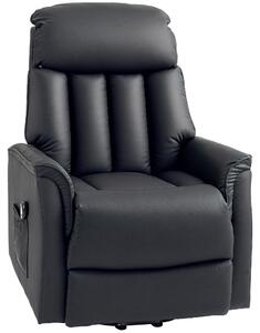 HOMCOM Poltrona relax elettrica con funzione di assistenza alla alzata e reclinabile