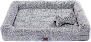 Tappetino per cani, cuccia con cuscino rimovibile, lettino per cani, divano per cani, articoli per animali, grigio