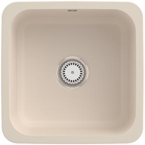 Lavello Villeroy&Boch, lavello da cucina Cisterna 50 Ivory 450x450mm, larghezza base 50cm