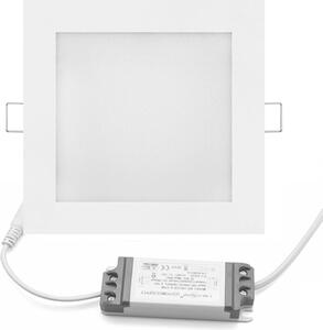 Pannello LED angolare da 6w da incasso luce spot da soffitto pannello piatto sottile quadrato 12x12 cm bianco neutro