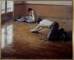 Riproduzione The floor planers, Caillebotte, Gustave
