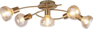 Lampada da soffitto E14 5x40W oro antico 5552 Holly Rabalux