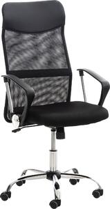 Sedia da ufficio TPFLiving Waterloo Two con rivestimento in rete nero