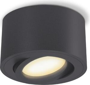 SSC-LUXon CELI-1N Faretto da soffitto LED 230V da superficie con fourSTEP Dimmerabile senza dimmer - Faretto con angolo di emissione stretto 4W bianco caldo 230V