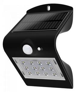 Applique solare a LED con sensore LED/1.5W/3,7V IP65 nera