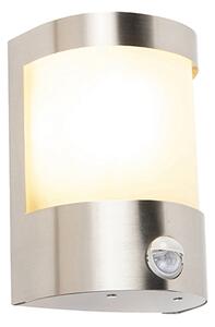 Lampada da esterno moderna in acciaio inossidabile con sensore di movimento, IP44, Mira