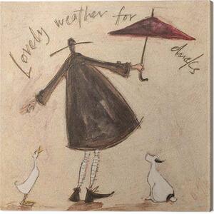 Stampa su tela Sam Toft - Lovely Weather for Ducks, (30 x 30 cm)
