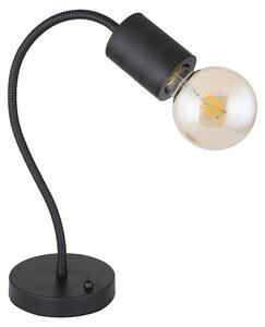 Lampada da tavolo, metallo alluminio, nero opaco, Flexo Spot, H 59 cm