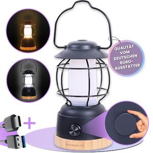 Lilatec Luce da campeggio a LED AbenteuerLicht nero