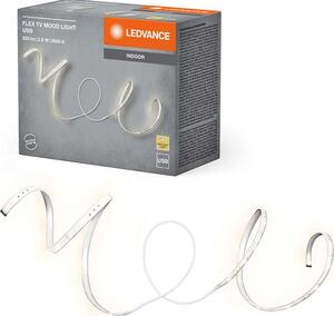 Ledvance Striscia LED 1,5M 2,8W 200lm bianco caldo 3500K flessibile e autoadesiva Connessione USB