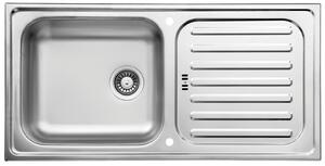 Lavello a incasso RESPEKTA Riverside, 100 x 50 cm, acciaio inox