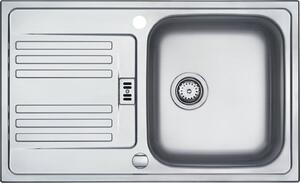 Franke Euroform - Lavello in acciaio inox EFL 614-78, 780x475 mm, struttura intrecciata 101.0684.387