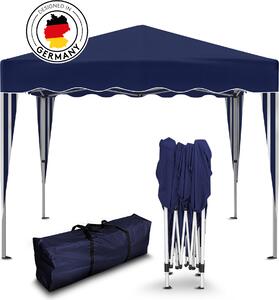 Gazebo pieghevole 3x3 m senza pareti laterali - Blu - impermeabile - Gazebo da giardino, protezione UV 50+