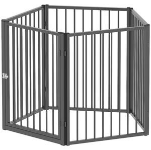 PawHut Recinto per cuccioli a 5 pannelli con porta, altezza 76 cm
